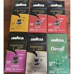 Lavazza Espresso Coffee Variety Pack of  60 Capsules Compatible w/ Nespresso NEW